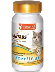Витаминно-минеральный комплекс для кошек Unitabs SterilCat предотвращает образование мочевых камней