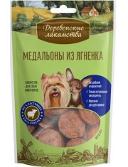 Медальоны из ягненка для собак Деревенские лакомства мини-пород
