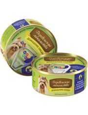 Консервы для собак Деревенские лакомства мини пород фрикасе из кролика с сердечками и морковью