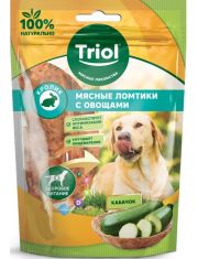 Лакомство для собак Triol Мясные ломтики из кролика с кабачком