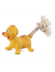 Игрушка для собак Triol Mini Dogs Собачка с веревкой из латекса