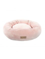 Лежанка для животных Gamma Лилия из плюша, круглая, розовая