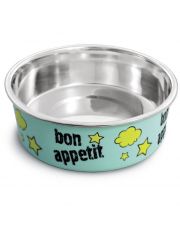 Миска для животных Triol Bon Appetit металлическая на резинке
