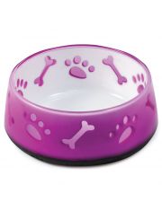 Миска для животных Triol Градиент пластиковая на резинке, утяжеленная, розовая
