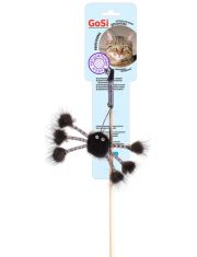 Удочка-дразнилка для кошек GoSi Норковый паук на веревке