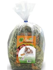 Сено для грызунов Зверье мое Отборное луговое с яблоком и морковью