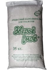 Наполнитель для кошачьего туалета Зверье мое Древесный