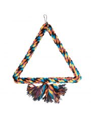 Качели для птиц Triol треугольные на металлическом каркасе, с кисточкой