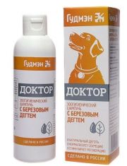 Шампунь для животных Доктор с березовым дегтём со склонностью к кожным заболеваниям