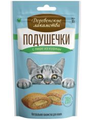 Подушечки для кошек Деревенские лакомства с пюре из курицы