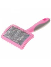 Пуходерка для кошек и собак Pet Line DeLight Rose с каплей, пластик