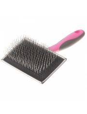 Пуходёрка для собак Pet Line DeLight Rose крупных пород, металлический длиннозубый корд