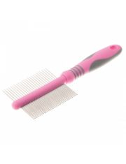 Расческа для кошек и собак Pet Line DeLight Rose двухсторонняя