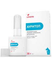 Ауритоп, капли ушные для животных 