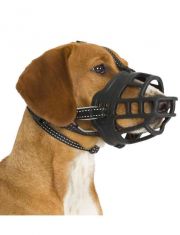 Намордник для собак Trixie Muzzle Flex силикон, цвет черный