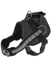 Шлейка для собак Дарэлл Combo тяговая, кордура, черная