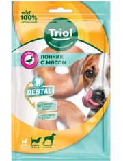 Лакомство для собак Triol Dental Пончики жевательные с мясом утки