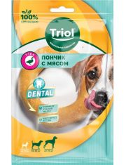 Лакомство для собак Triol Dental Пончик жевательный с мясом утки