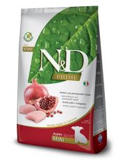 Сухой корм для щенков Farmina N&D PRIME Chicken & Pomegranate Puppy Mini мини пород с курицей и гранатом, беззерновой