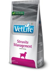 Сухой диетический корм для собак Farmina Vet Life Struvite Management с курицей, профилактика рецидивов МКБ