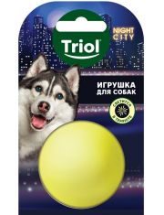 Игрушка для собак Triol Night City Мяч-неон светящийся из винила