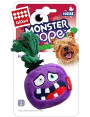 Игрушка для собак GiGwi Monster Rope Монстр с веревкой и пищалкой