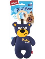 Игрушка для собак GiGwi Puffer Zoo Медведь с пищалкой