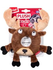 Игрушка для собак GiGwi Plush Friendz Лось-кольцо с пищалкой