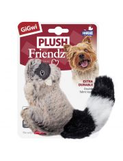 Игрушка для собак GiGwi Plush Friendz Енот с пищалкой