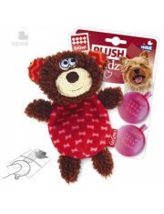 Игрушка для собак GiGwi Plush Friendz Мишка с пищалкой