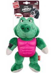 Игрушка для собак GiGwi I'am Hero Крокодил с пищалкой в резиновой защите
