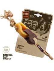 Игрушка для собак GiGwi Gum Gum Dog Eco Цепь жевательная, льняной ремешок