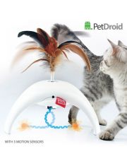 Игрушка для кошек GiGwi Pet Droid Feather Spinner Интерактивная с датчиками движения