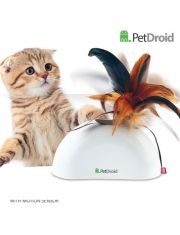 Игрушка для кошек GiGwi Pet Droid Feather Spinner Интерактивная с датчиками движения и звуковым чипом