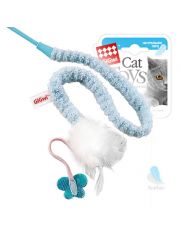 Дразнилка для кошек GiGw Cat Toys с перьями и бабочкой