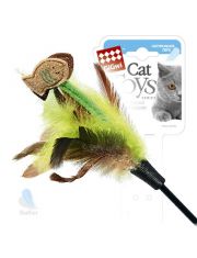 Дразнилка для кошек GiGw Cat Toys с рыбками и перьями