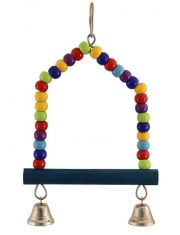 Игрушка для птиц Triol Качели Арка из бус с колокольчиками