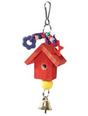 Игрушка для птиц Triol Скворечник с колокольчиком