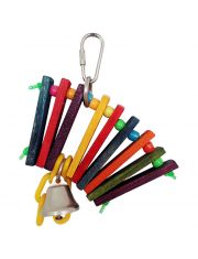 Игрушка для птиц Triol Ксилофон из дерева с колокольчиком