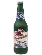 Игрушка для собак Triol Бутылка - Жучковское из винила с пищалкой