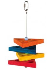 Игрушка для птиц Trixie из натуральных материалов на металлическом стержне