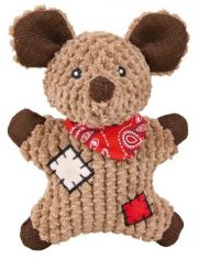 Игрушка для собак Trixie Мышь с заплатками из джута с пищалкой