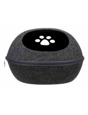 Лежак-пещера для животных Trixie Liva из искусственного войлока, антрацит