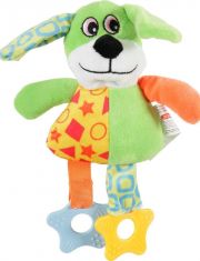 Игрушка для собак Zolux Собака плюшевая с пищалкой, зеленая