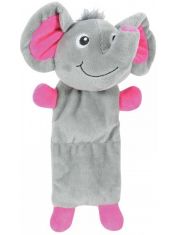 Игрушка для собак Zolux Слоник из плюша с пищалкой и шуршалкой