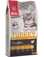 Сухой корм для кошек Blitz Sensitive Turkey Adult Cat All Breeds Индейка