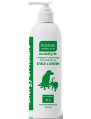 Шампунь с медом и алоэ для собак и кошек всех пород с длинной и густой шерстью