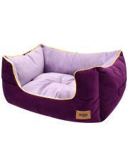 Лежанка пухлик для животных Zooexpress Ампир лиловый/баклажан
