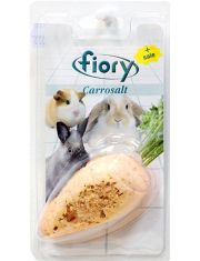 Минеральный камень для грызунов Fiory Carrosalt био-камень с солью в форме моркови