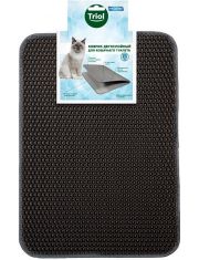 Коврик для кошачьего туалета Triol Соты двухслойный